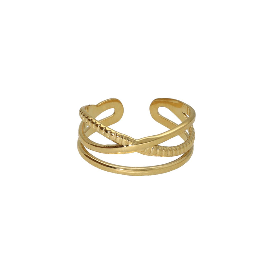 Overlap Plain and Twisted Ring