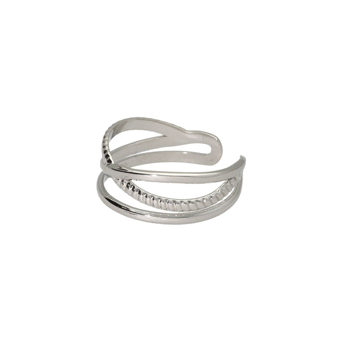 Overlap Plain and Twisted Ring