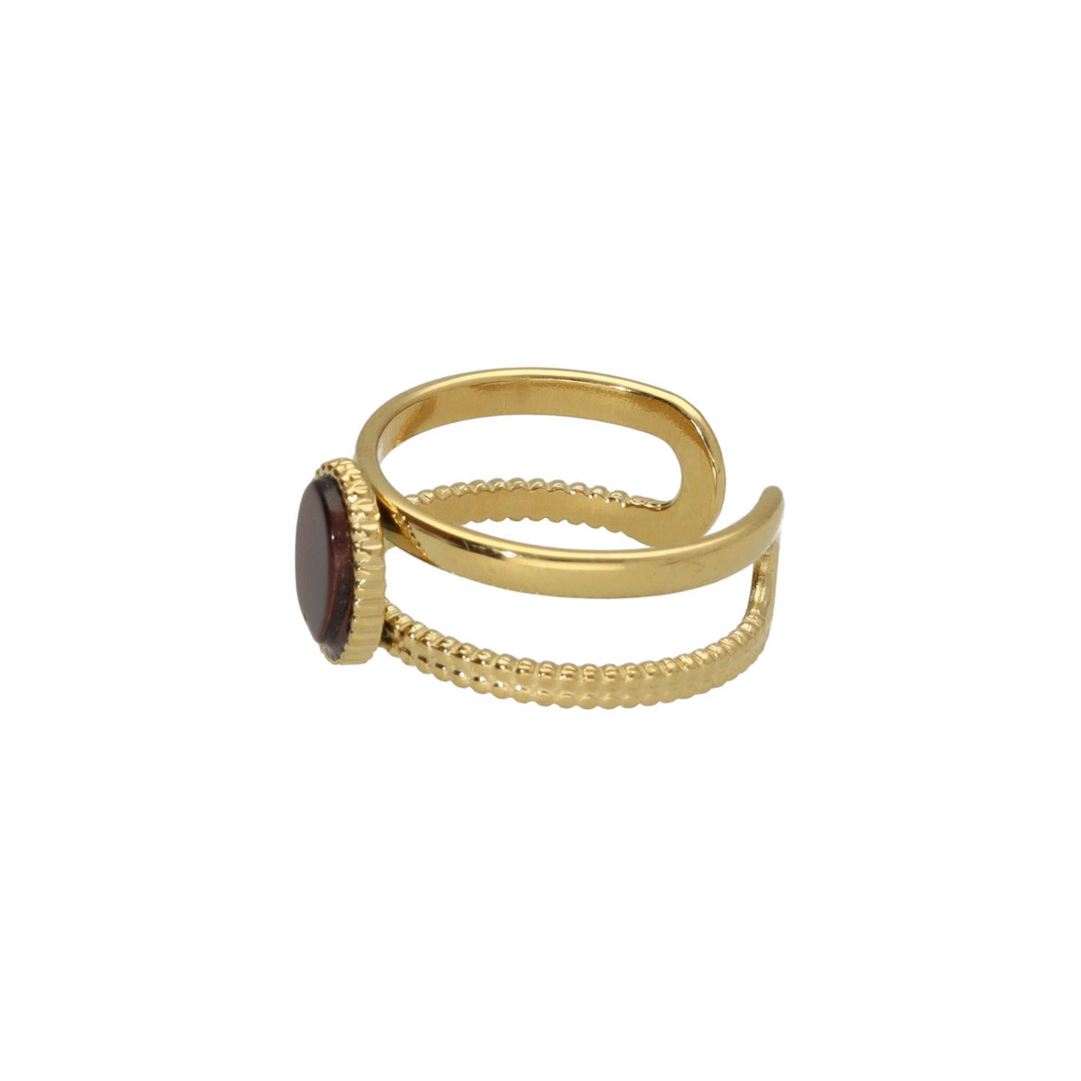 Double Ring with Gem