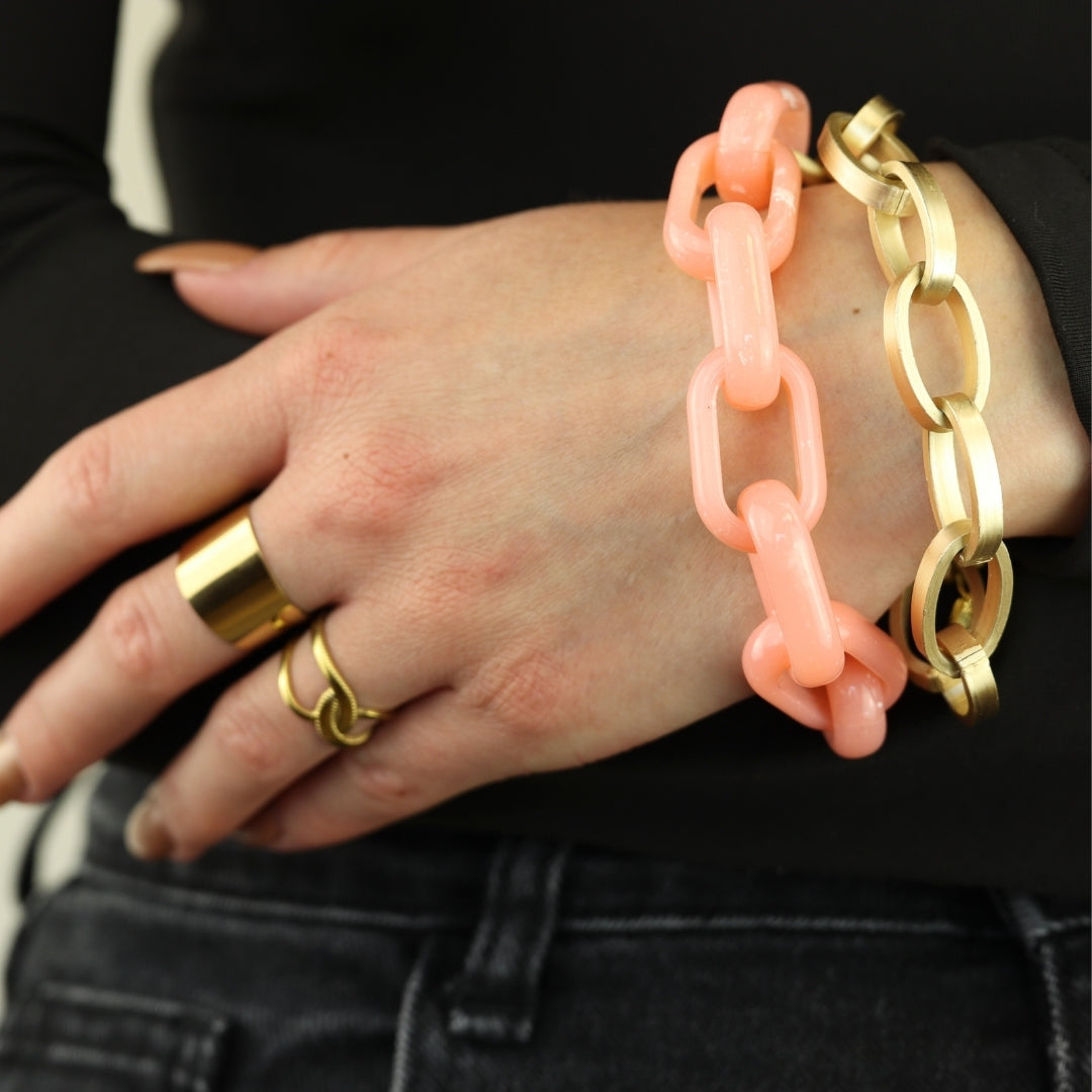 Oval Link Bracelet Gekleurd