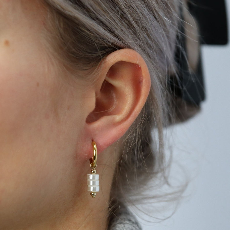 Elegant Winter Pearl Earrings