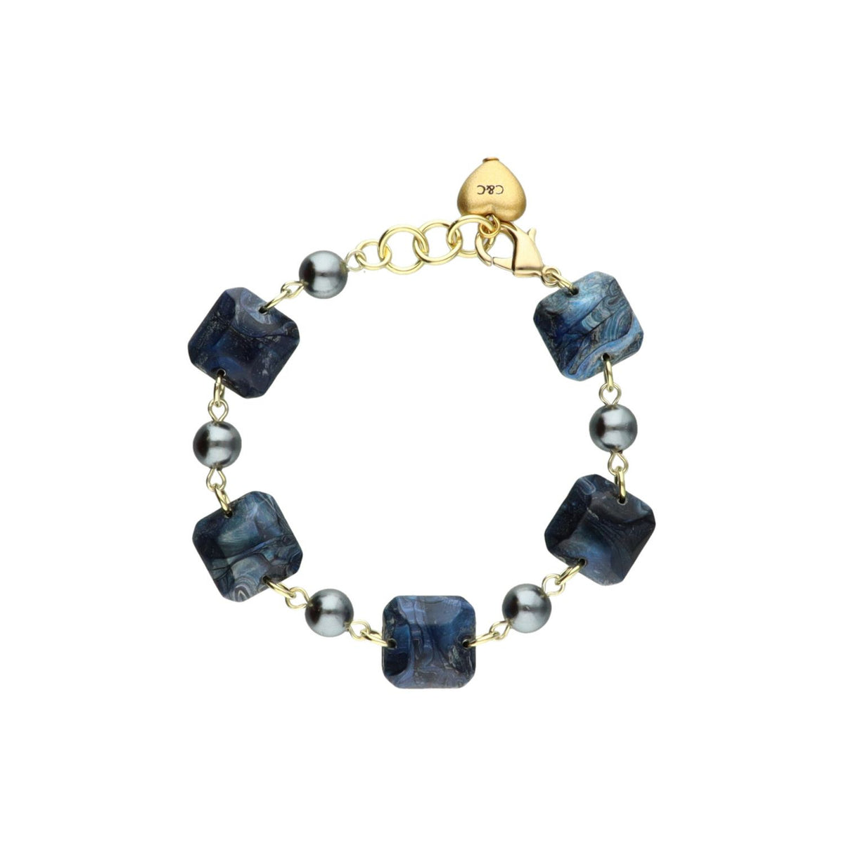 Marble & Pearl Bracelet