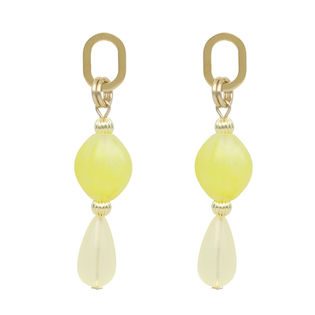 Oval Droplet Earrings