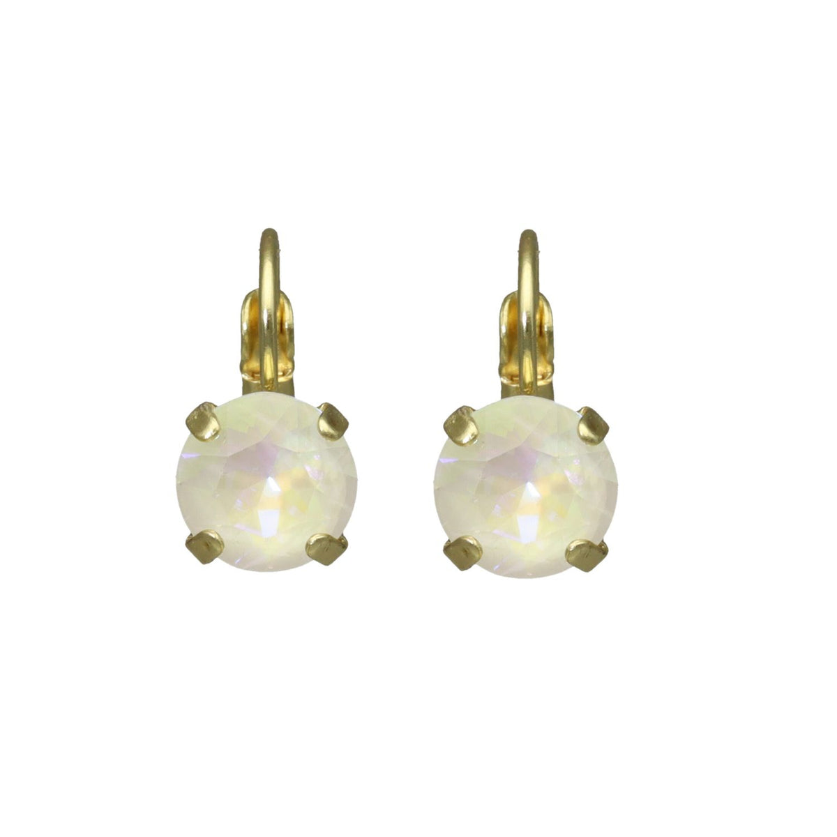 Swarovski Ronde Dormeuses Goud