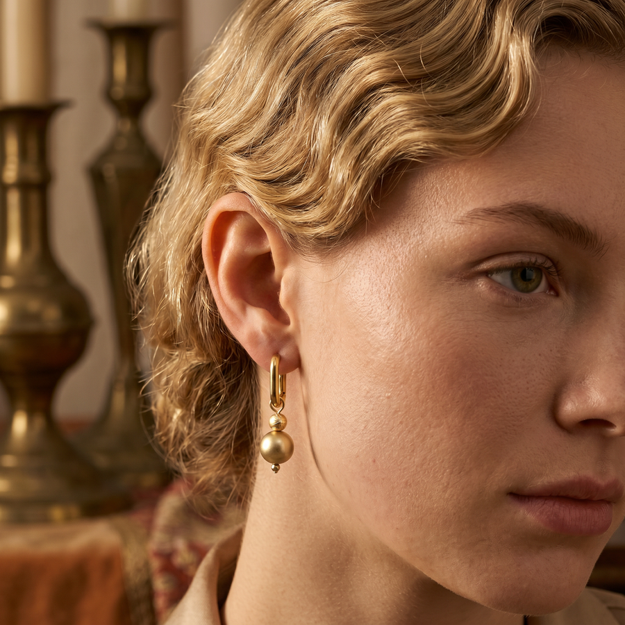 Glass Bead Hoops