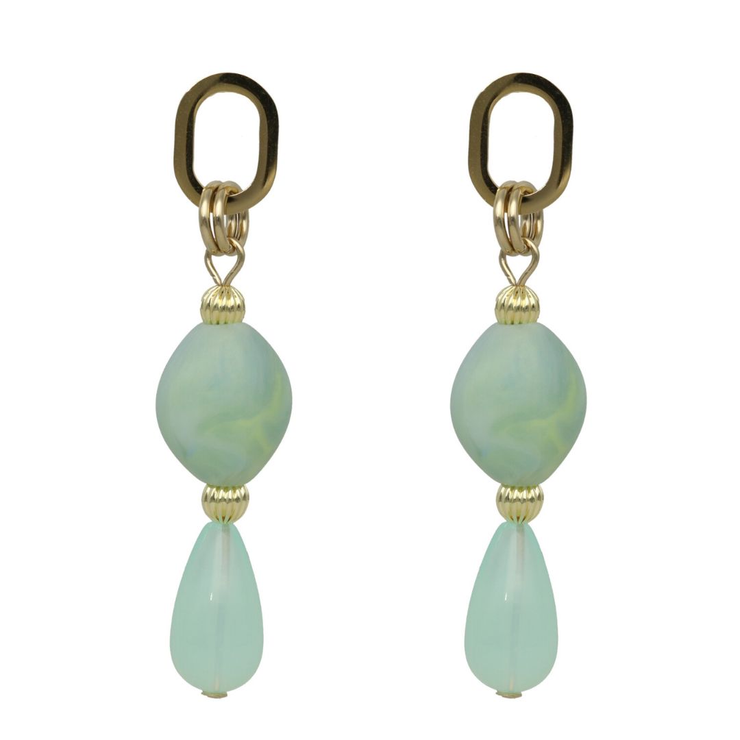 Oval Droplet Earrings