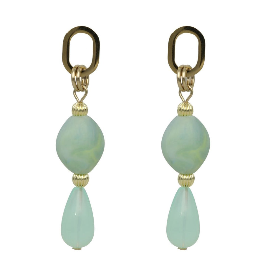 Oval Droplet Earrings