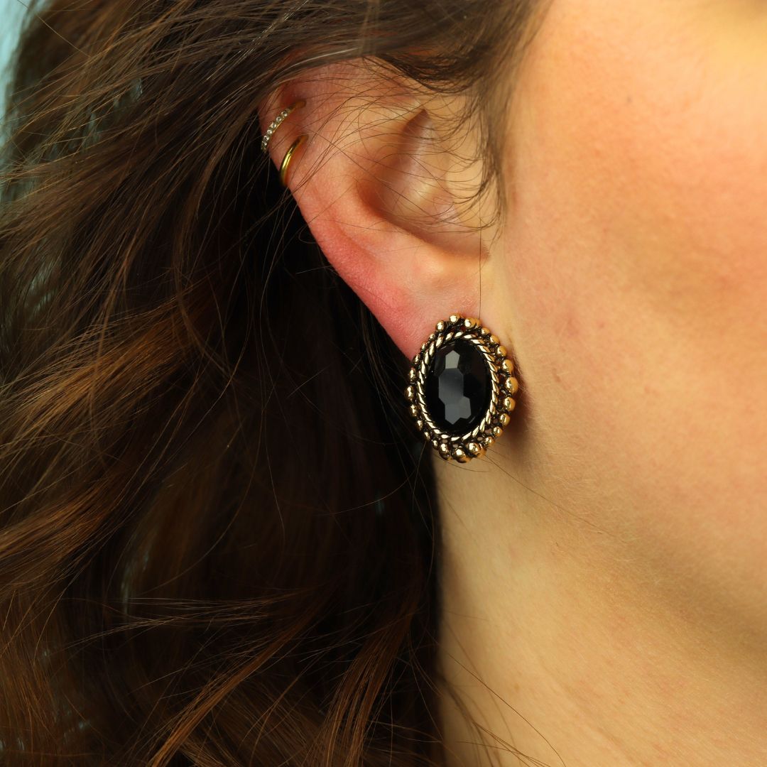 Clip-on Crystal Earrings