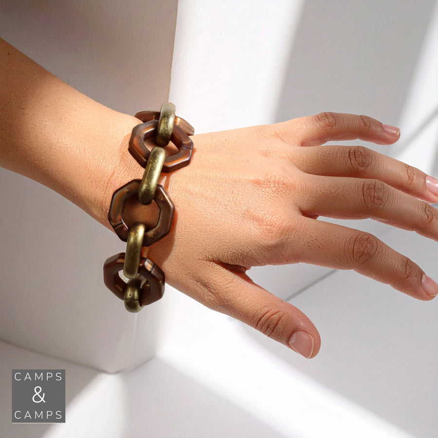 Bold Hexagon Bracelet