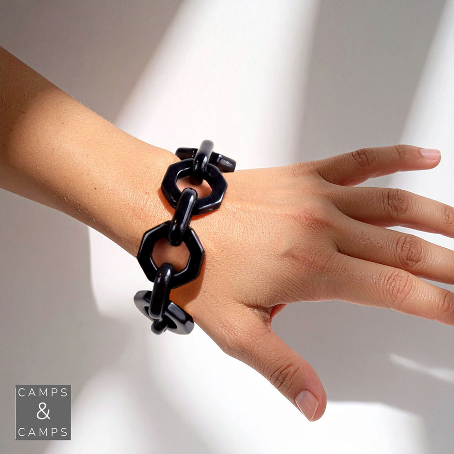 Bold Hexagon Bracelet