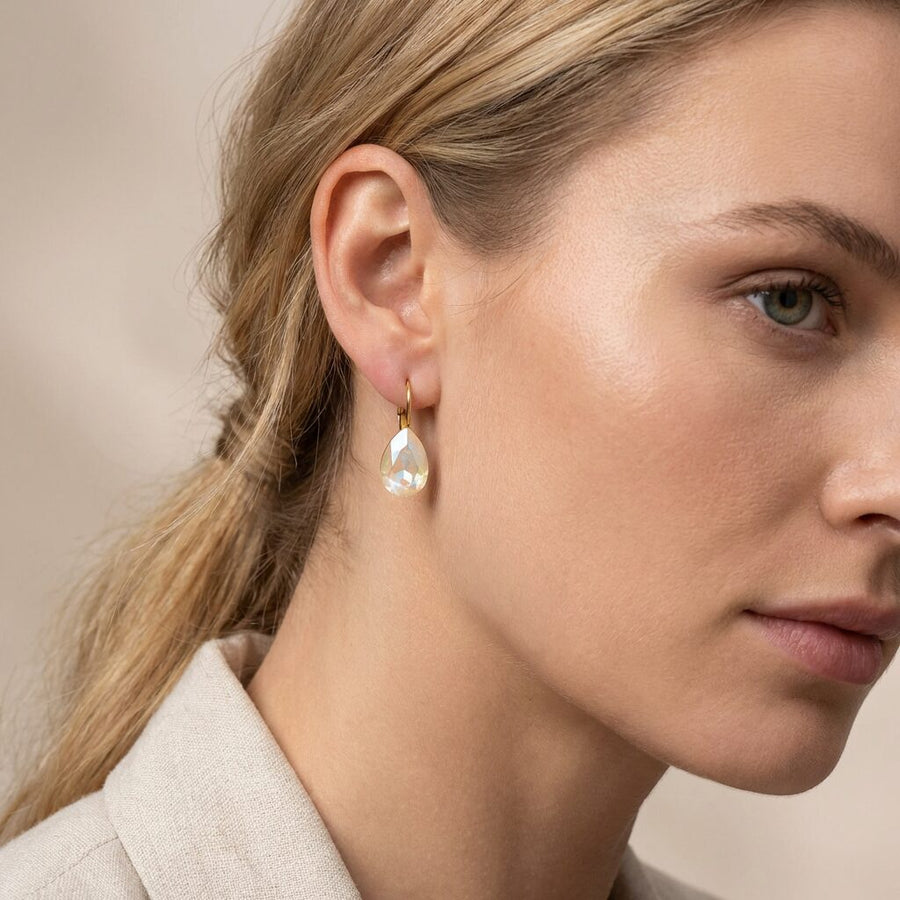 Swarovski Druppel Dormeuses Goud
