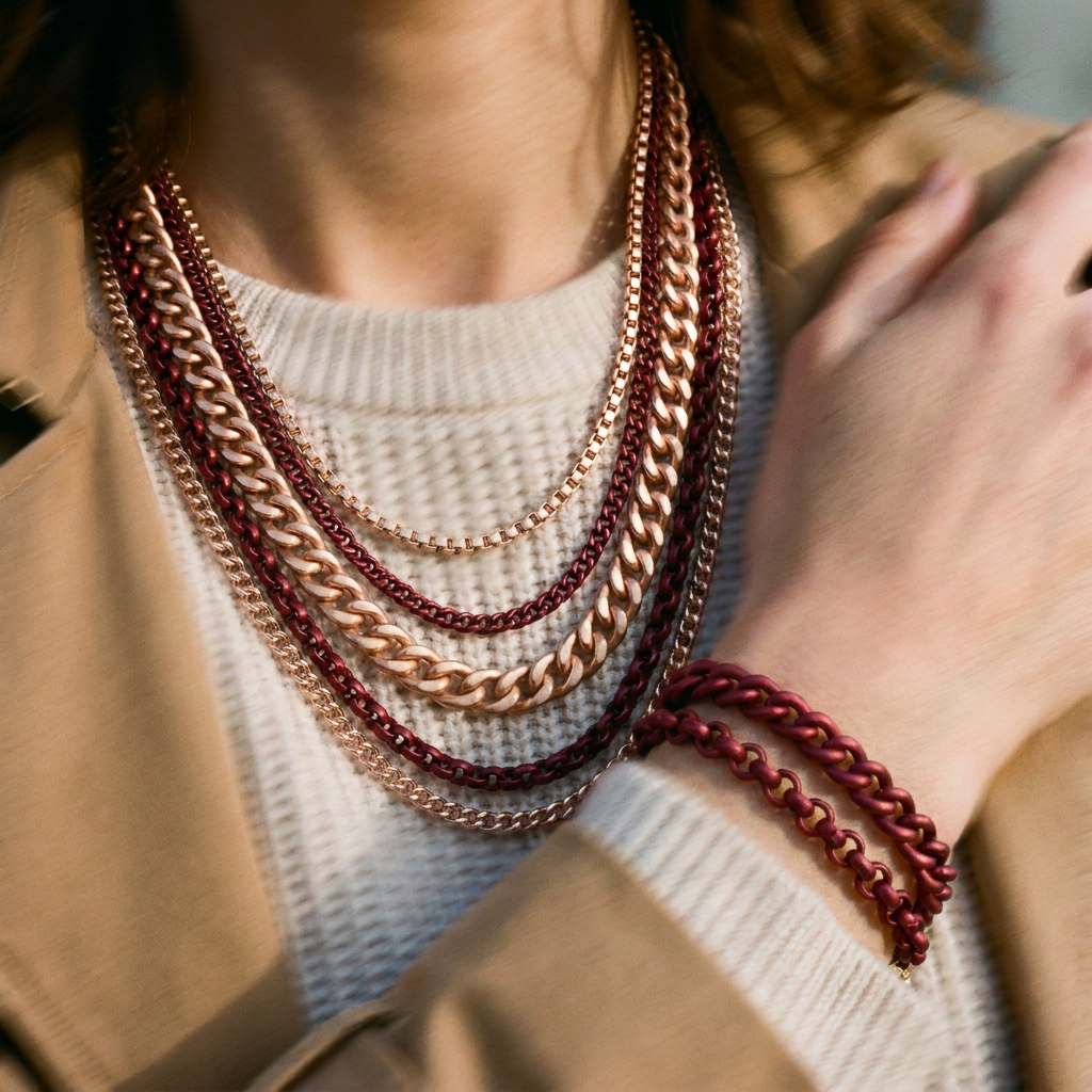 The Aluminium Set - Burgundy