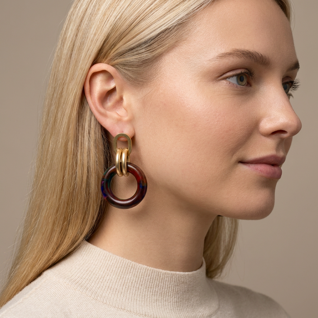 Chunky Hoop Earrings
