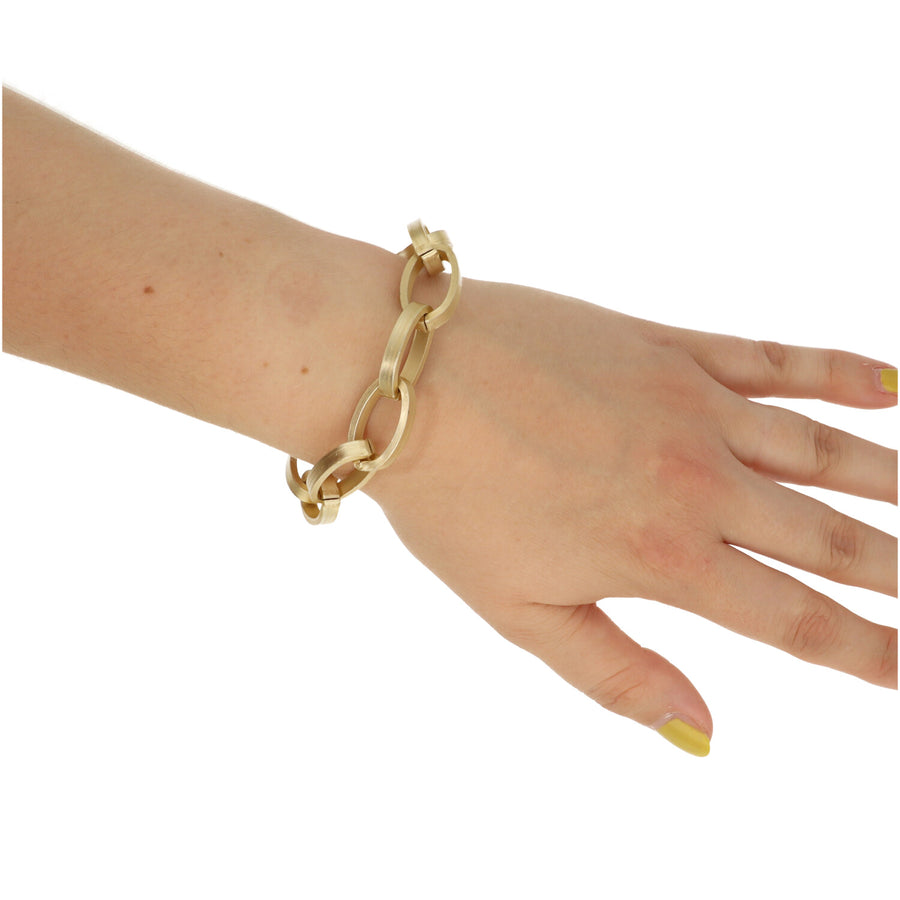 Oval Aluminium Link Bracelet
