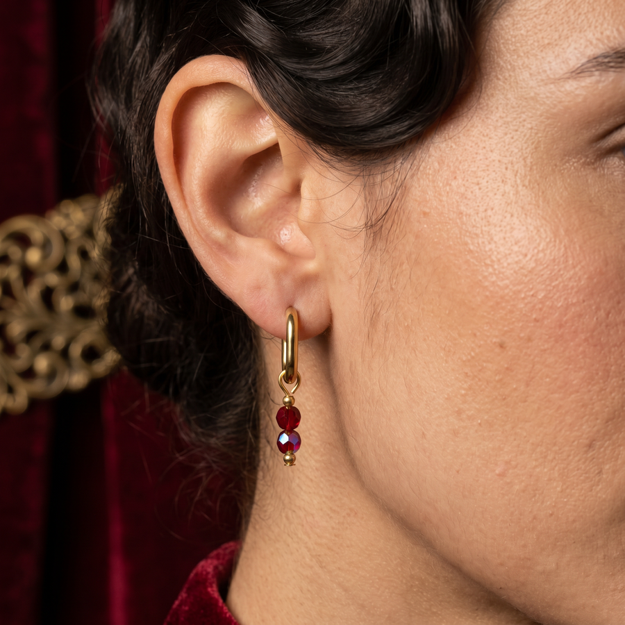 Glass Bead Hoops
