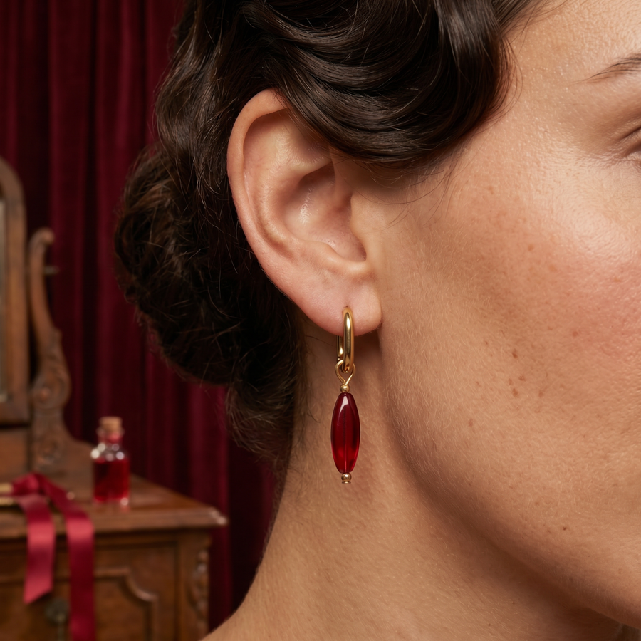Glass Bead Hoops
