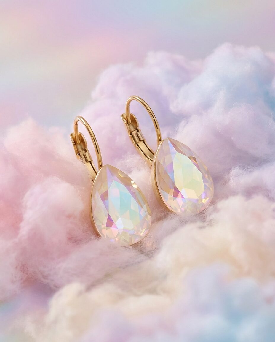Swarovski Druppel Dormeuses Goud