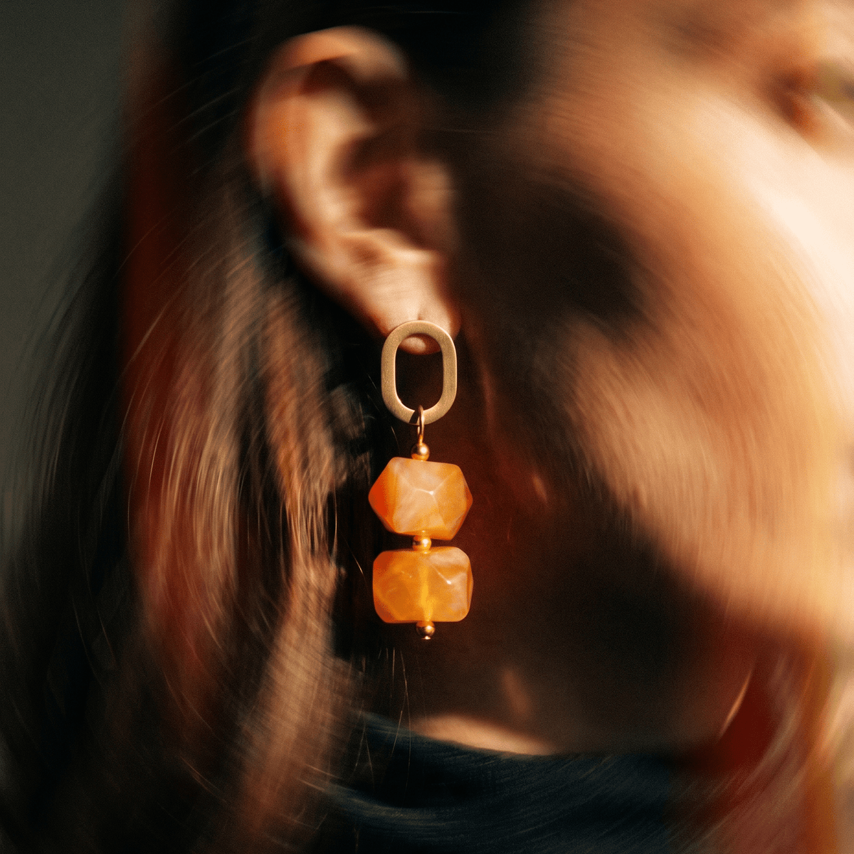 Stones Drop Earrings
