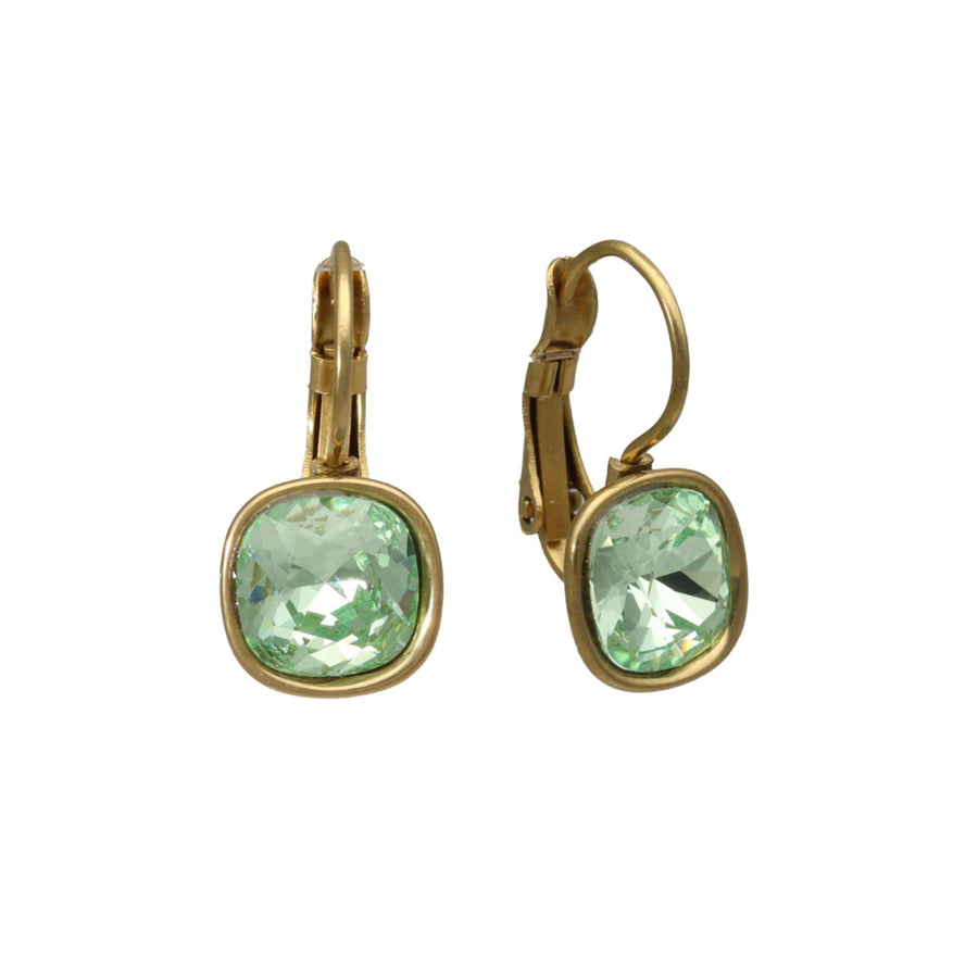 Swarovski Kleine Vierkante Dormeuses Goud