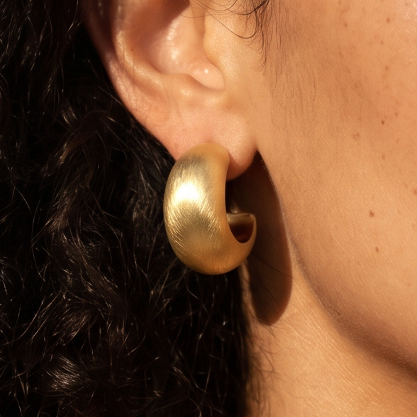 Matte Plain Earrings