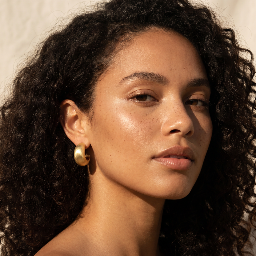 Matte Plain Earrings