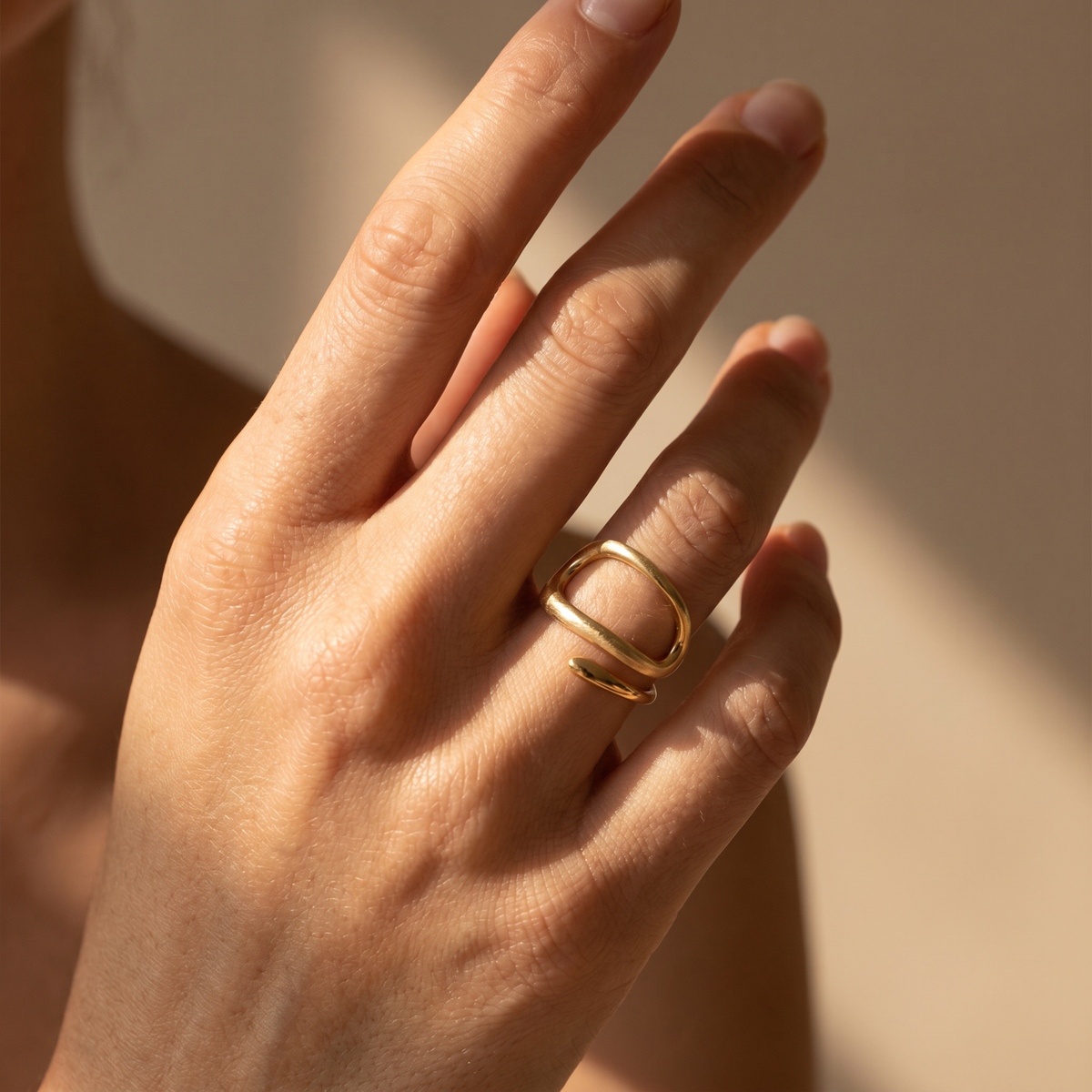 Matte Twisted Ring