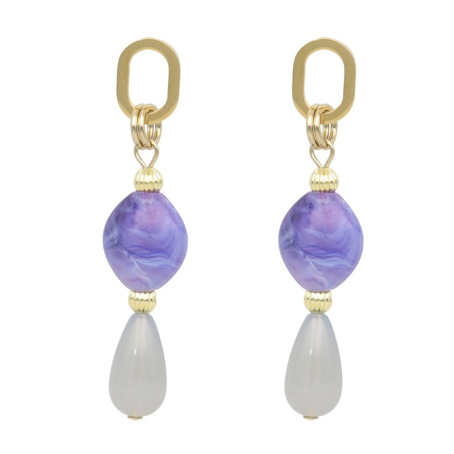 Oval Droplet Earrings