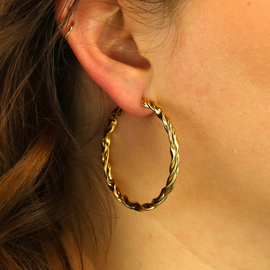 Big Twisted Earrings