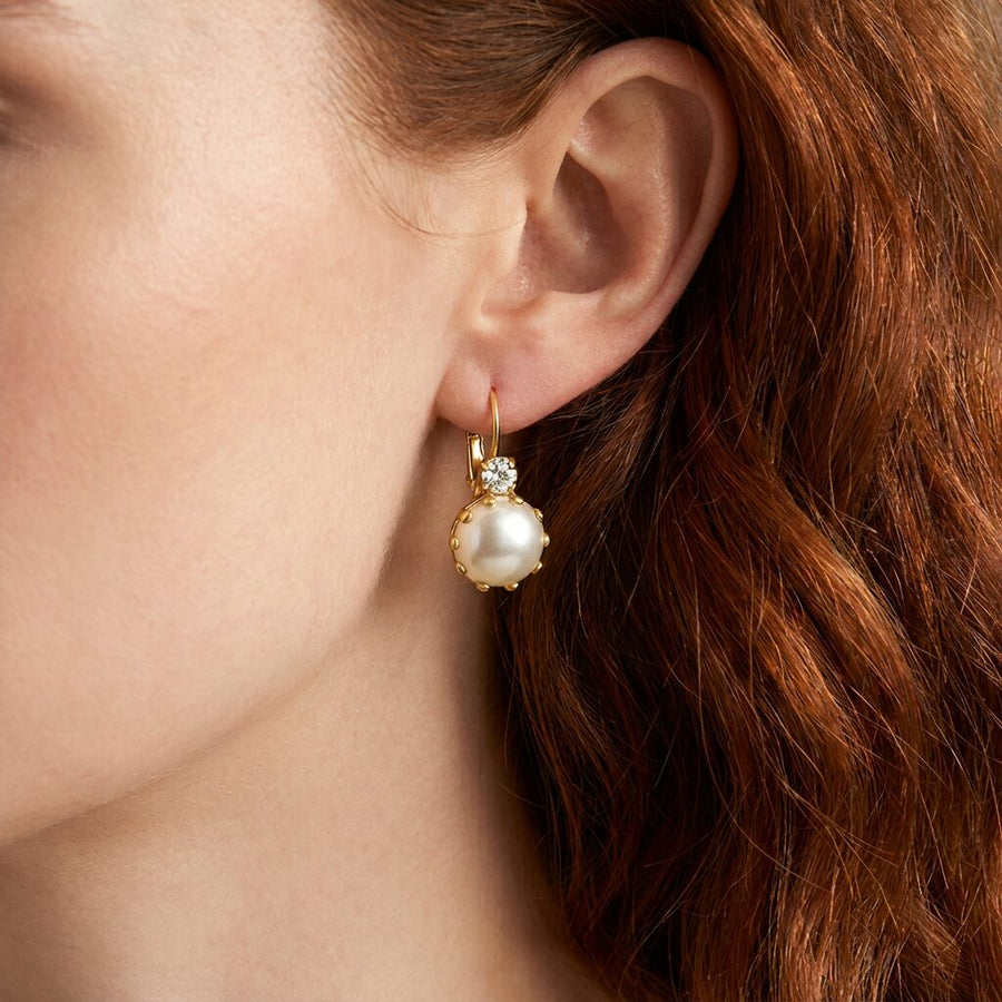 Swarovski Pearl Earrings Goud