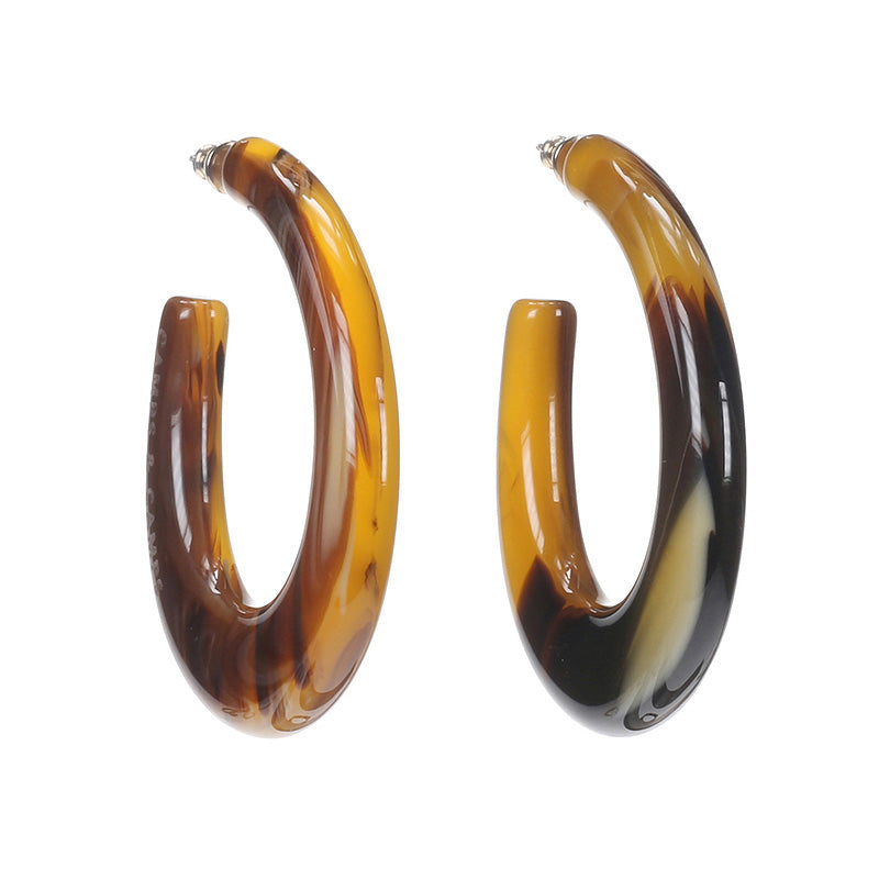 Agate Fantasy Statement Hoops