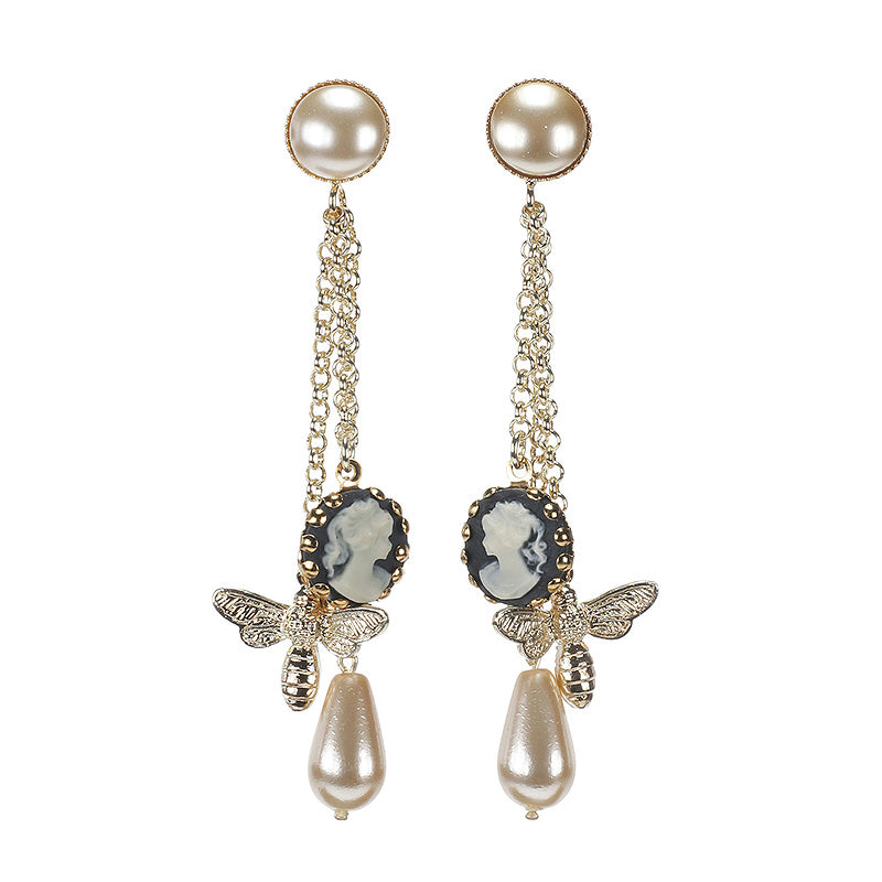 Cameo Souvenir Earrings