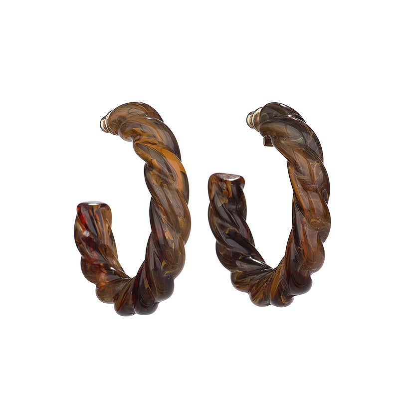 Twisted Earrings Winter