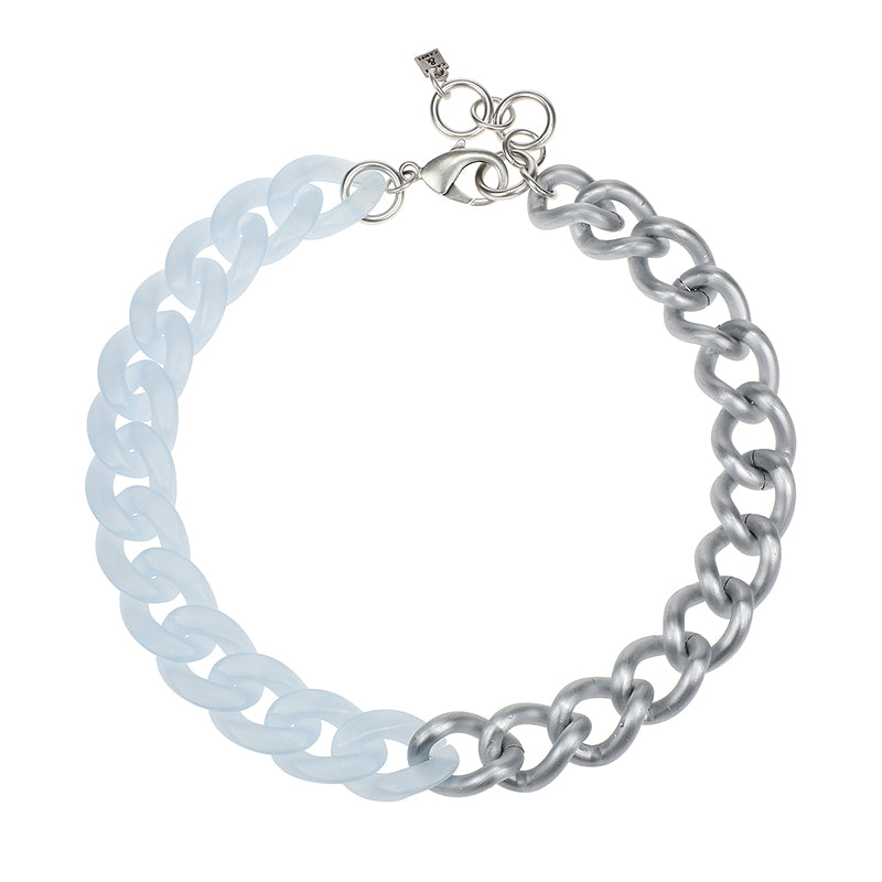 sky blue silky fusion chain
