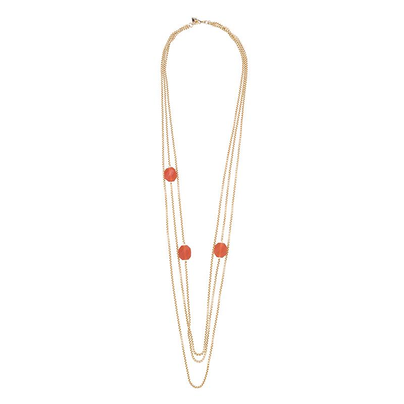 Little pebble layered necklace