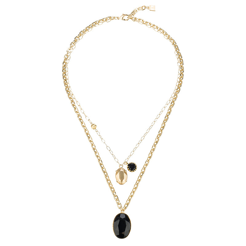 mystique charm double necklace
