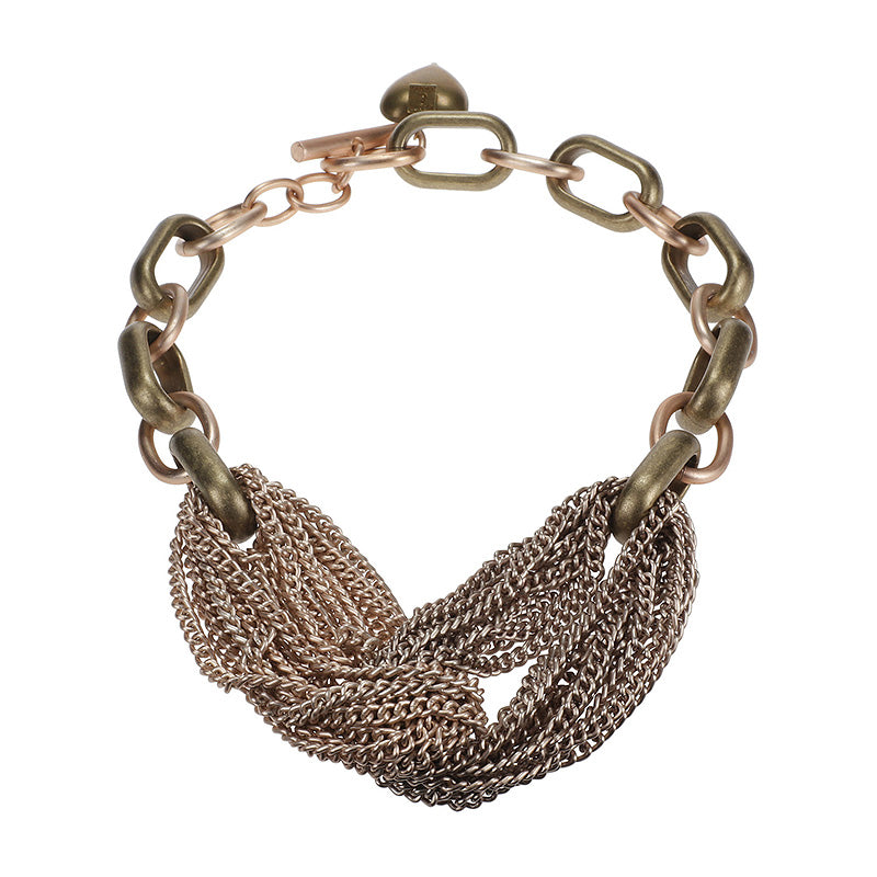 bundled rose beauty necklace