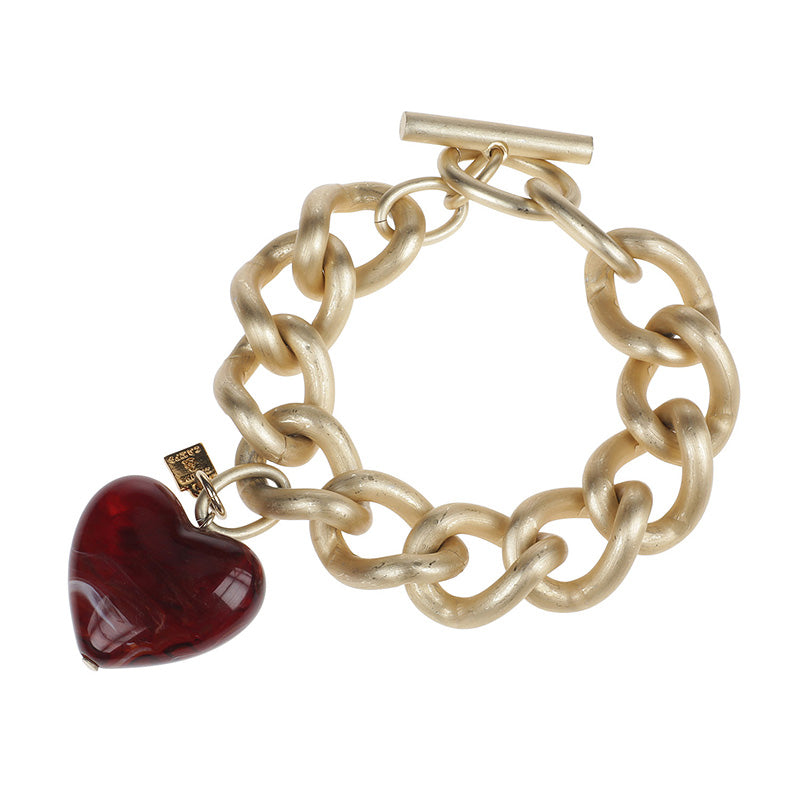 Funky Chained Heart Bracelet