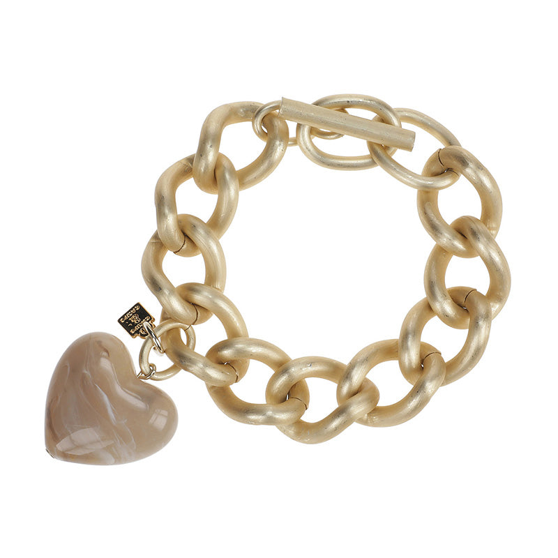 Funky Chained Heart Bracelet