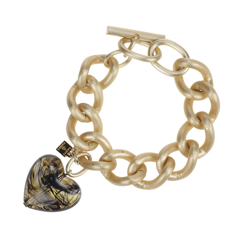 Funky Chained Heart Bracelet
