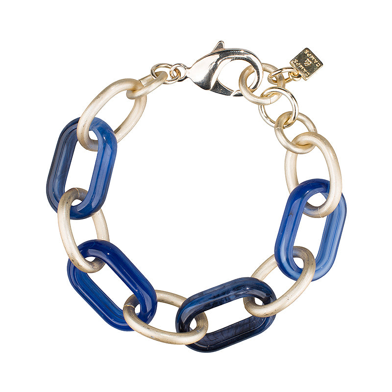 The oval multi chain bracelet