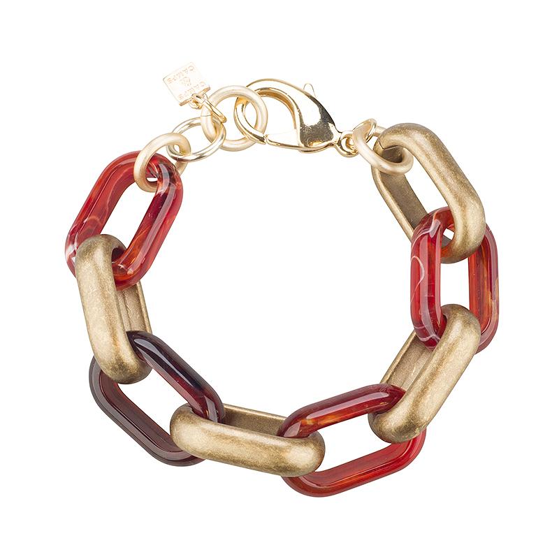 mixed oval link bracelet