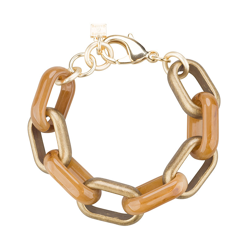 mixed oval link bracelet