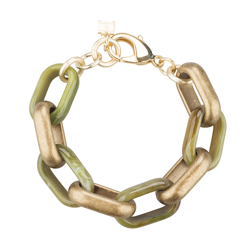 mixed oval link bracelet