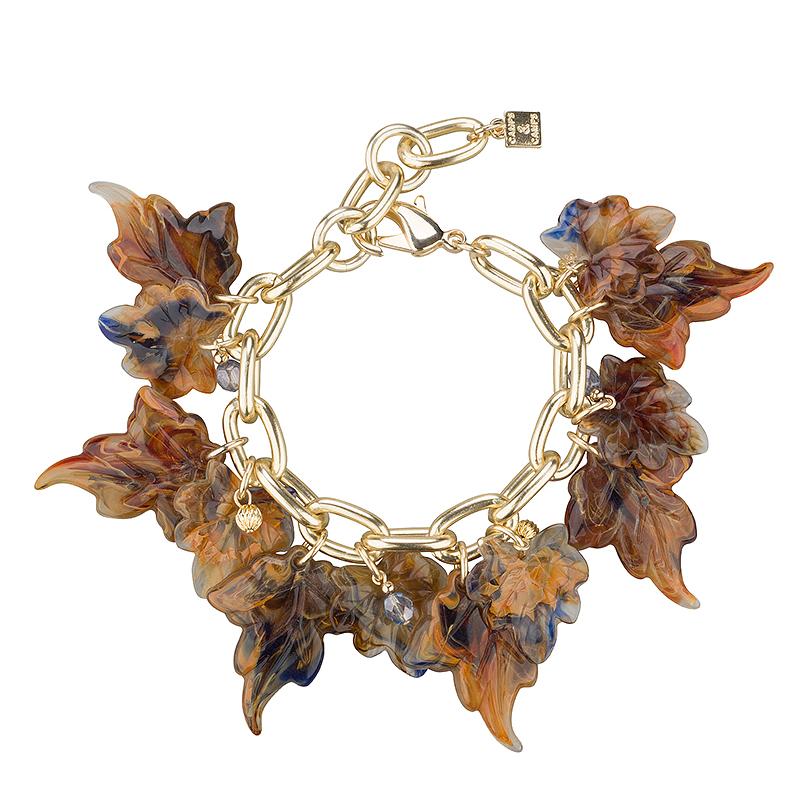 Fluttering leaves bracelet