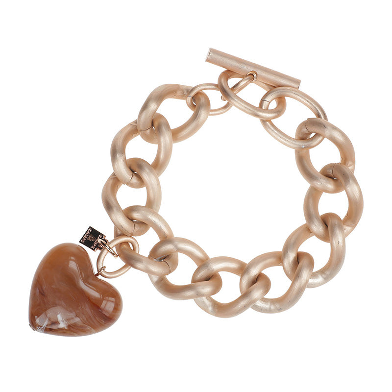 Funky Chained Heart Bracelet