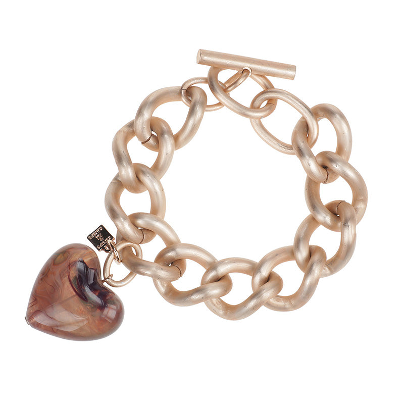 Funky Chained Heart Bracelet