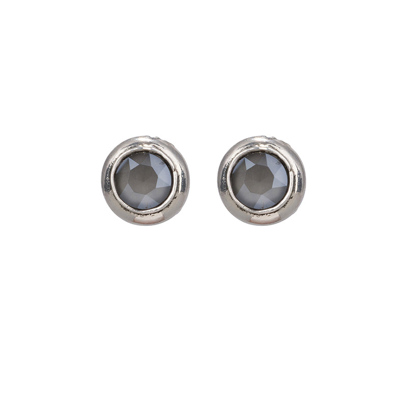 Swarovski Dark Grey Dormeuses