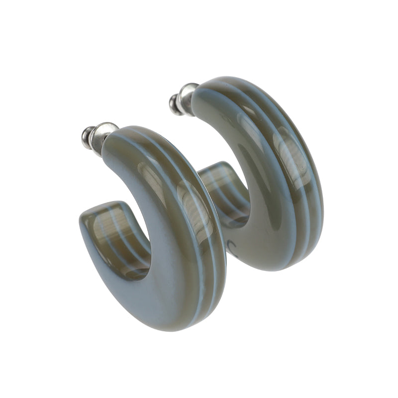 Marbled Chunky Hoops