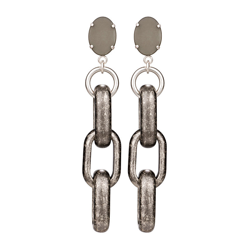 Antique Silver Tripple Oval