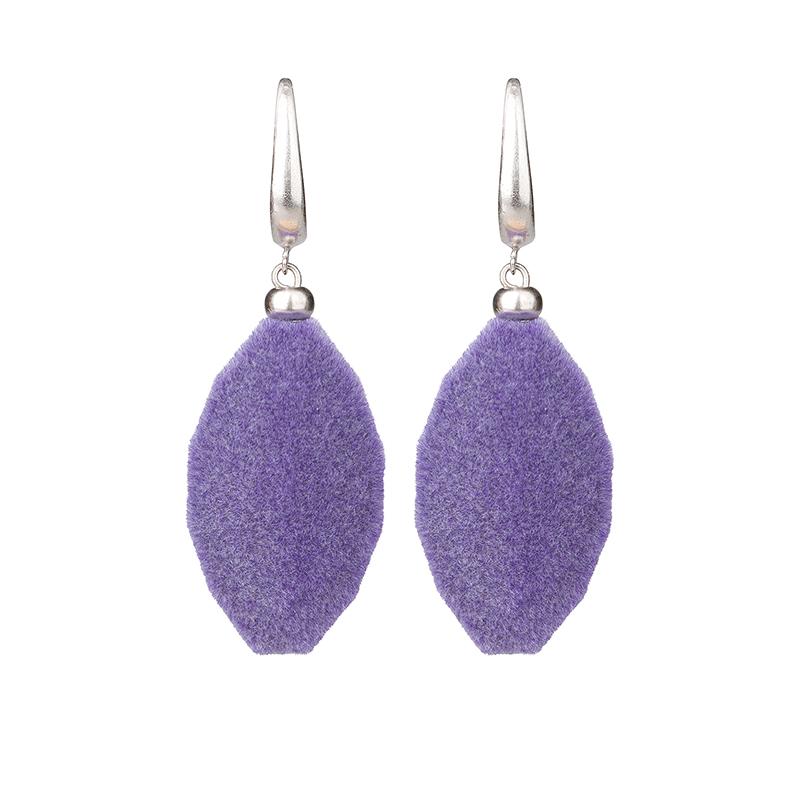 Funky Facetted Velvet Earrings